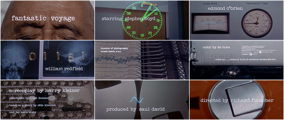 Fantastic Voyage (1966) — Art of the Title